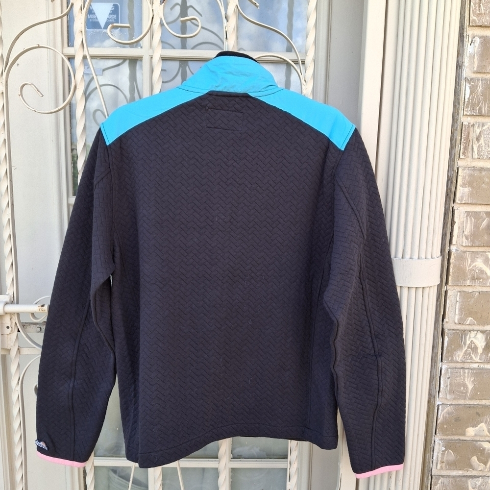Chubbies The Brightside Black Quilted Quarter Zip Pullover Men Size Small - Picture 9 of 16